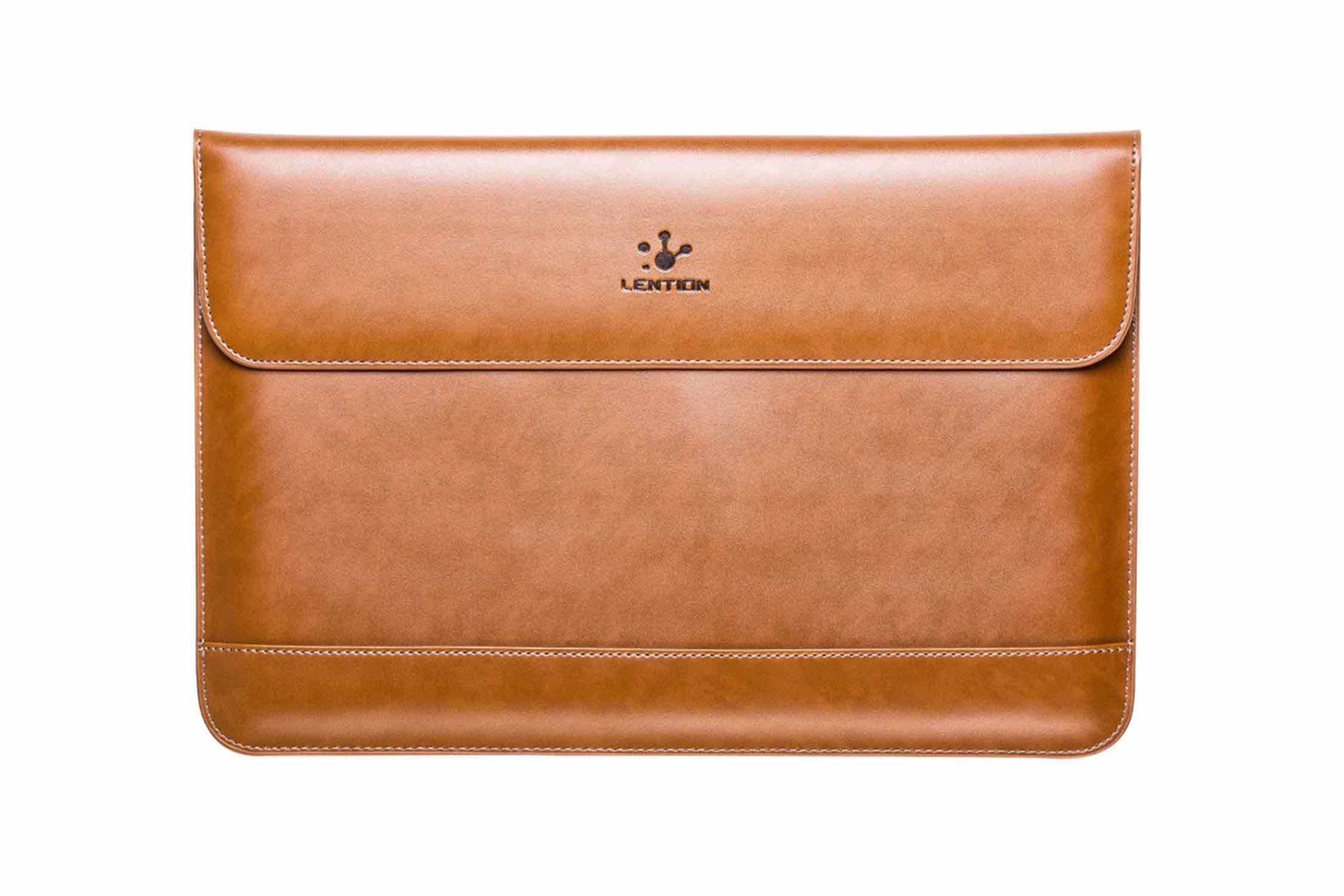 LENTION PC 封筒型スプリットレザーバッグ