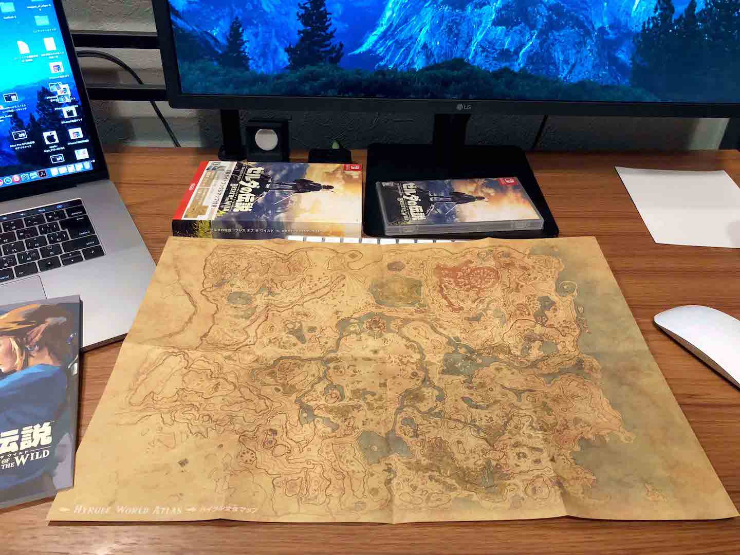 ゼルダの伝説ハイラルのマップの写真