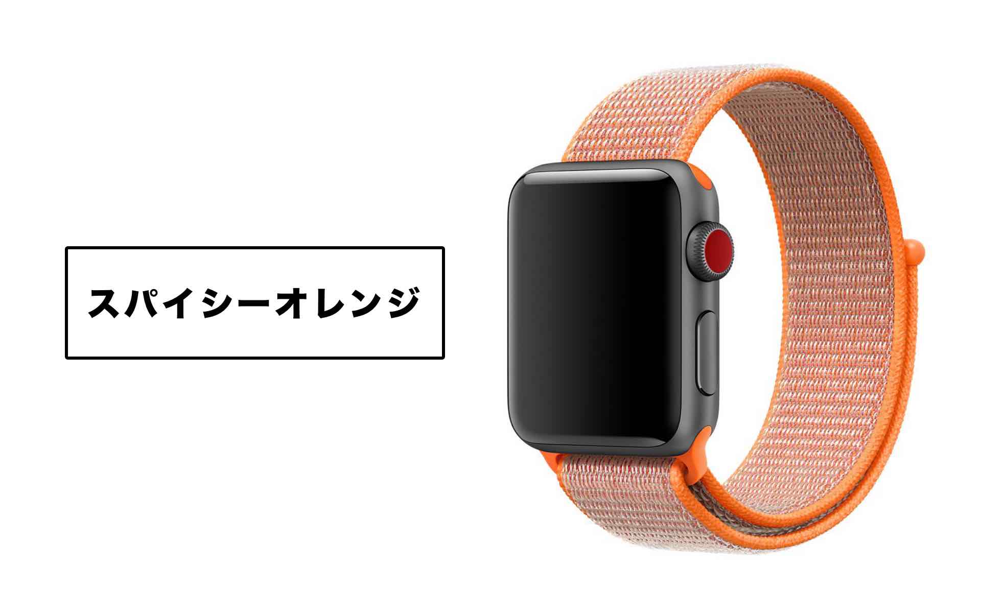 AppleWatchスパイシーオレンジスポーツループの画像