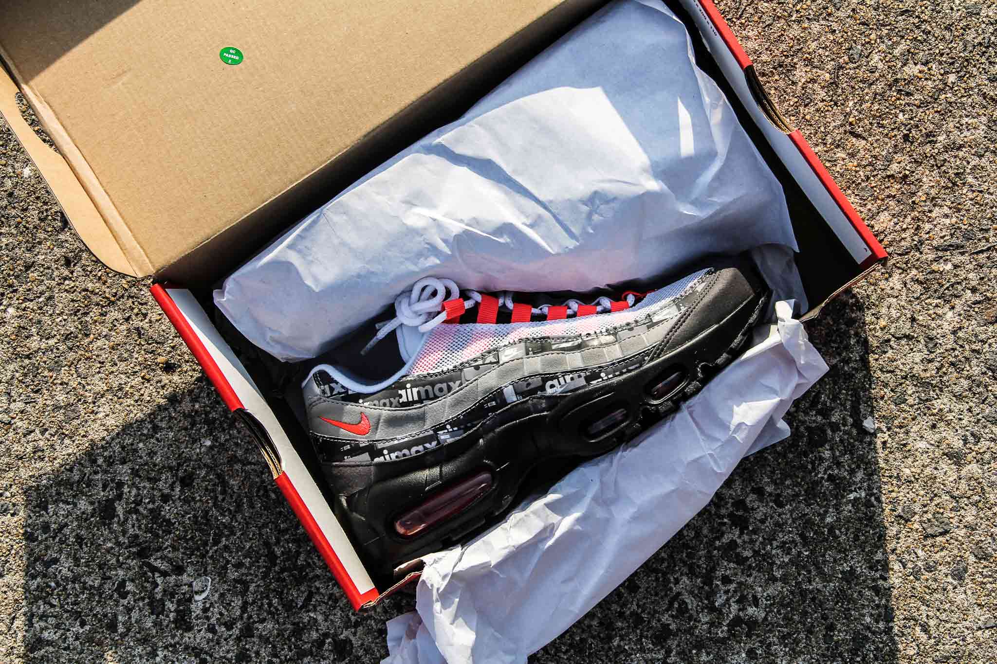 エアマックス95(AirMax)の本体と外箱写真