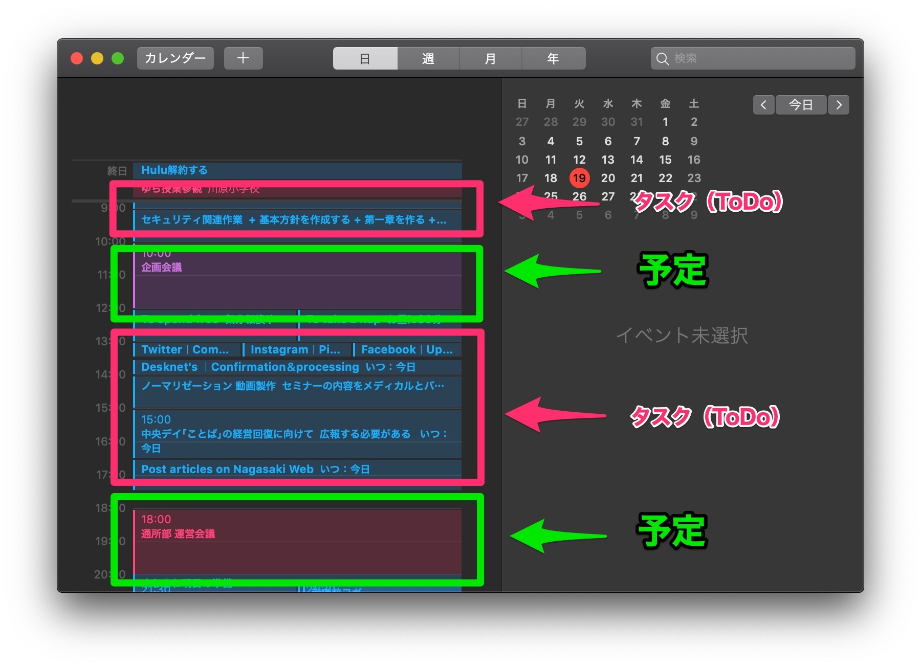 タイムマネジメントの基本 予定とタスクをスケジュール管理して可視化すること